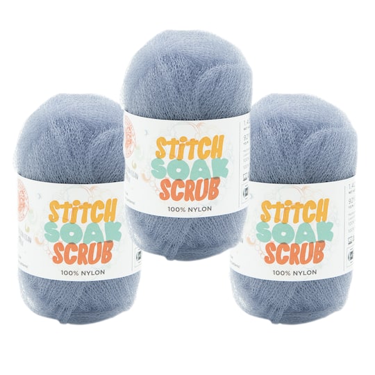 3 Pack Lion Brand® Stitch Soak Scrub Yarn